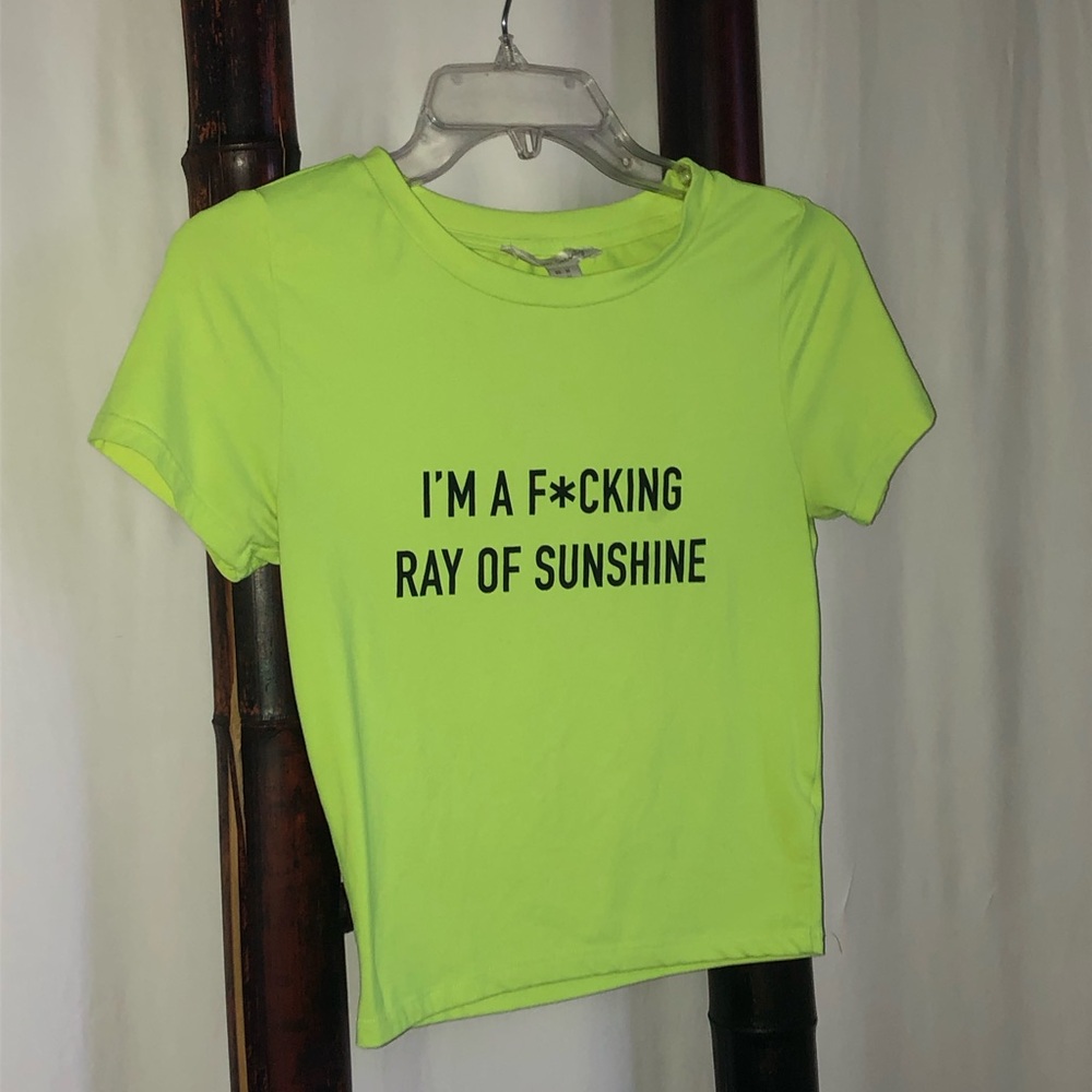 Streetwear Society Neon Green Crop Top